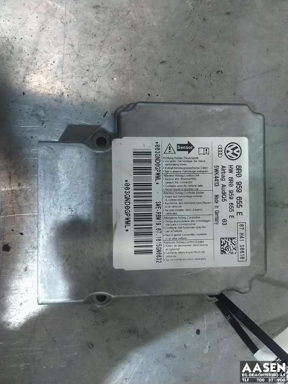 Airbag elektronikk til Audi Q5 2008-2012 (Type I, Fase 1) (8R0 959 655 E|)