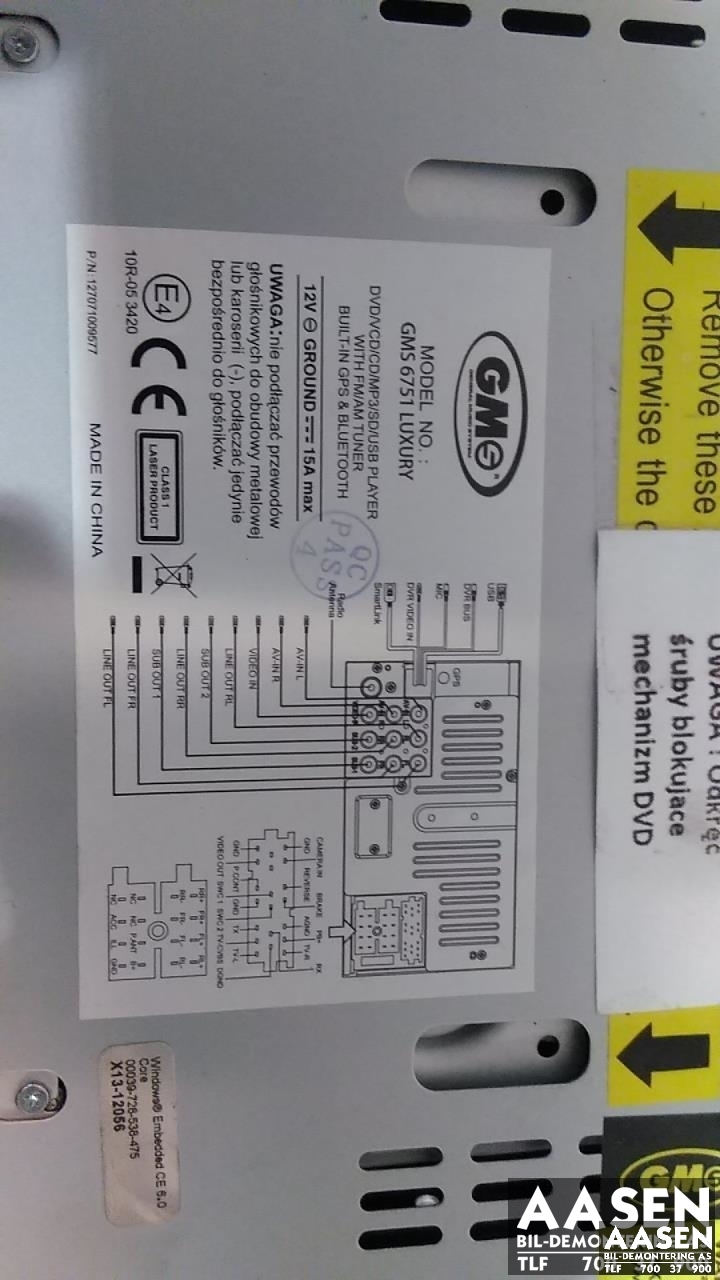 Bilstereo til Ford Galaxy 2007-2010 (Type III, Fase 1)  