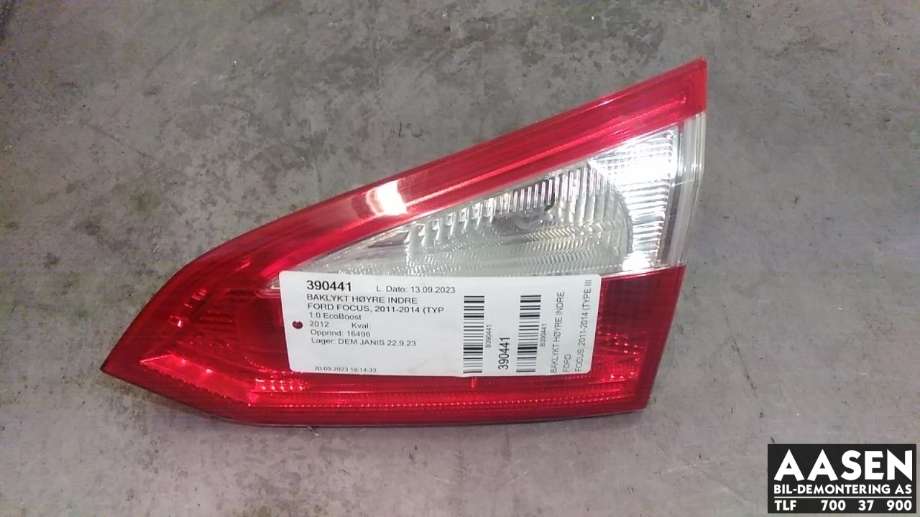Baklykt høyre indre til Ford Focus 2011-2014 (Type III, Fase 1) (1775986|)