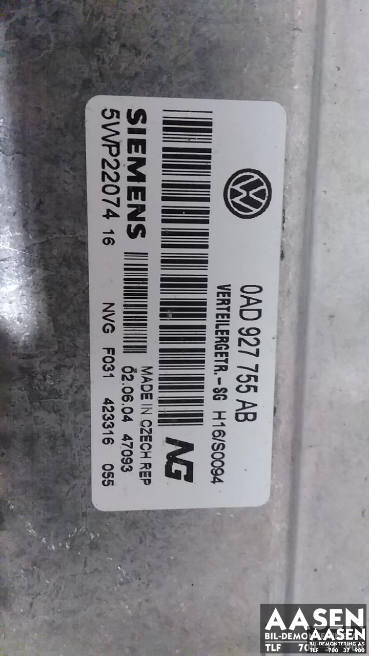 Styreenhet girkasse til VW Touareg 2003-2007 (Type I, Fase 1)  (SIEMENS|0AD927755AB|)
