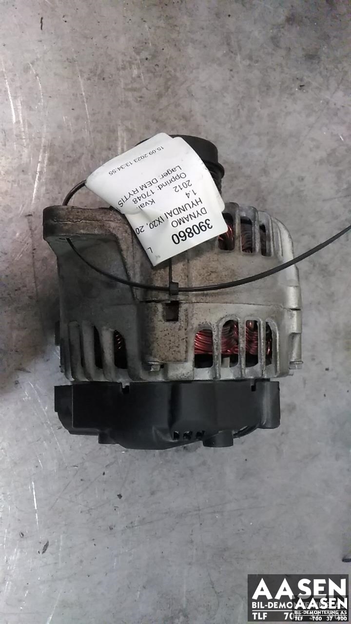 Dynamo til Hyundai Ix20, 2010-2017  (VALEO|37300 2B750)