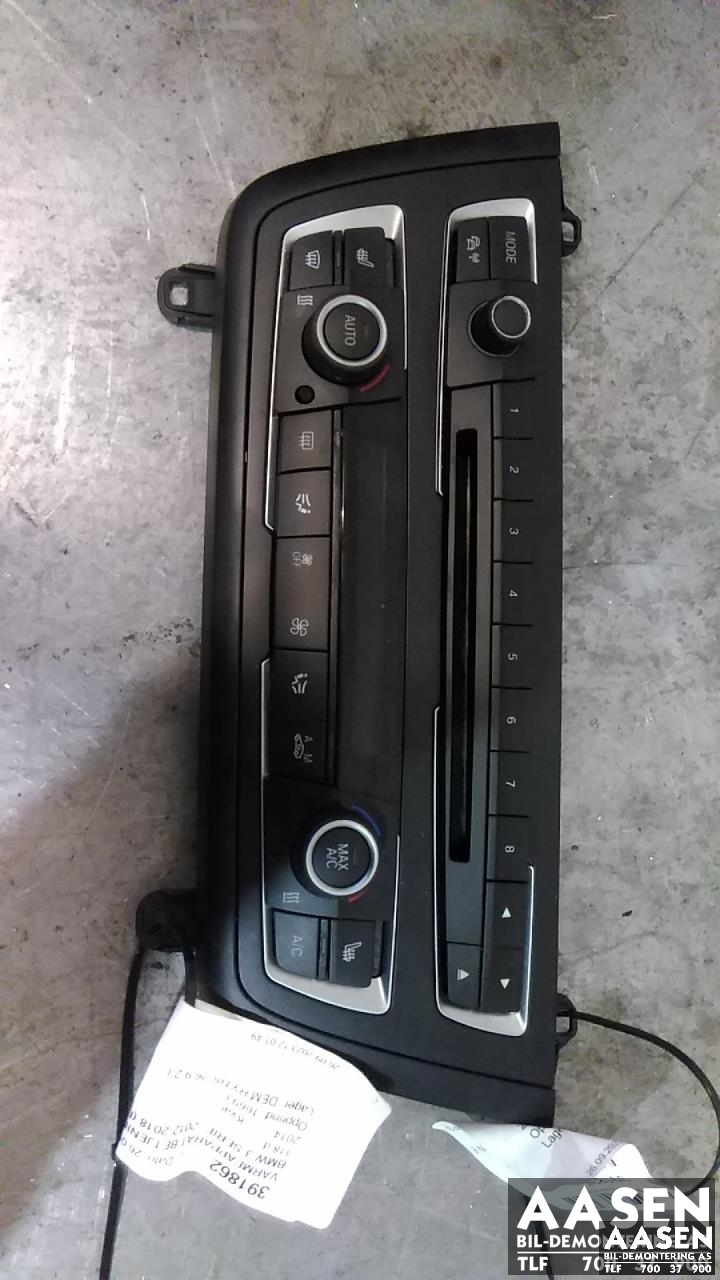 Bilstereo navigasjon betjeningspanel til BMW 3-Serie, 2012-2018 (F30/F31/F34) (F30/F31/F34) (61 31 6 832 880)