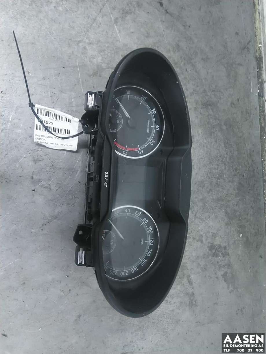 Instrumentpanel til Škoda Octavia, 2017-2020 (Type III, Fase 2)  (5E0 920 780 D)