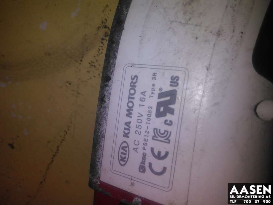 Batterilader kabel til Kia Soul 2014-2019 (Type II)  