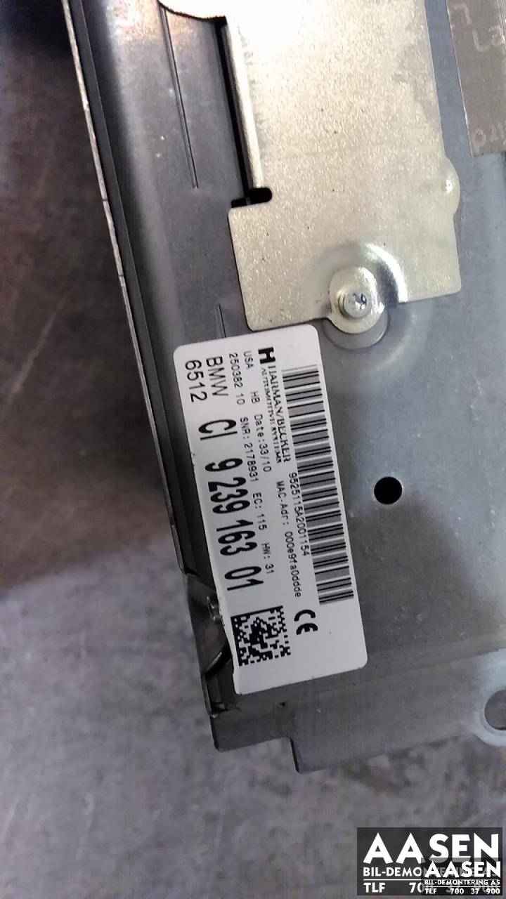 Bilstereo til BMW X3 2010-2017 (F25) (F25) (6512923916301|923916301|)