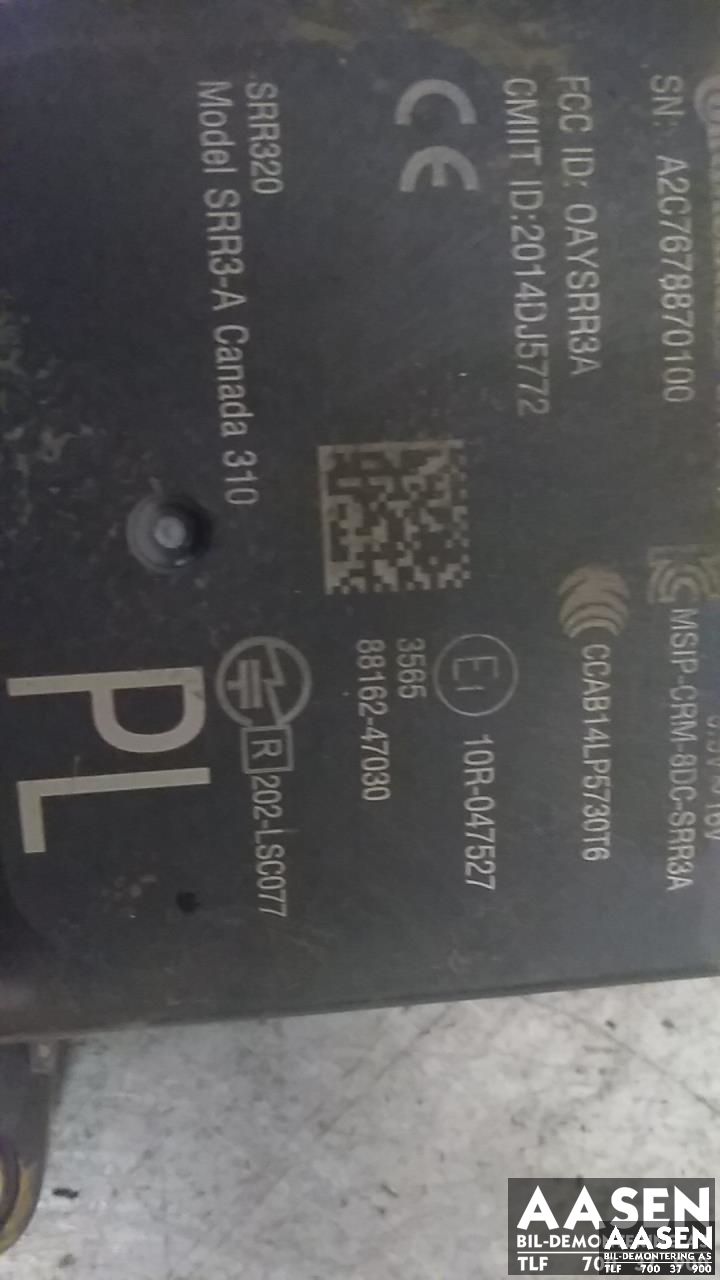 Sensor radar til Toyota Prius 2016-2023 (Type IV) (combi) (combi) (CONTINENTAL|88162-47030|)