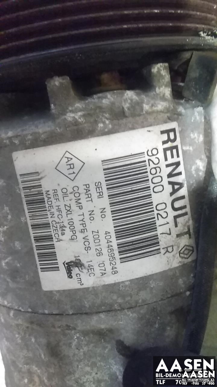Aircondition kompressor til Renault Captur 2013-2020 (Type I) (926000217R|)