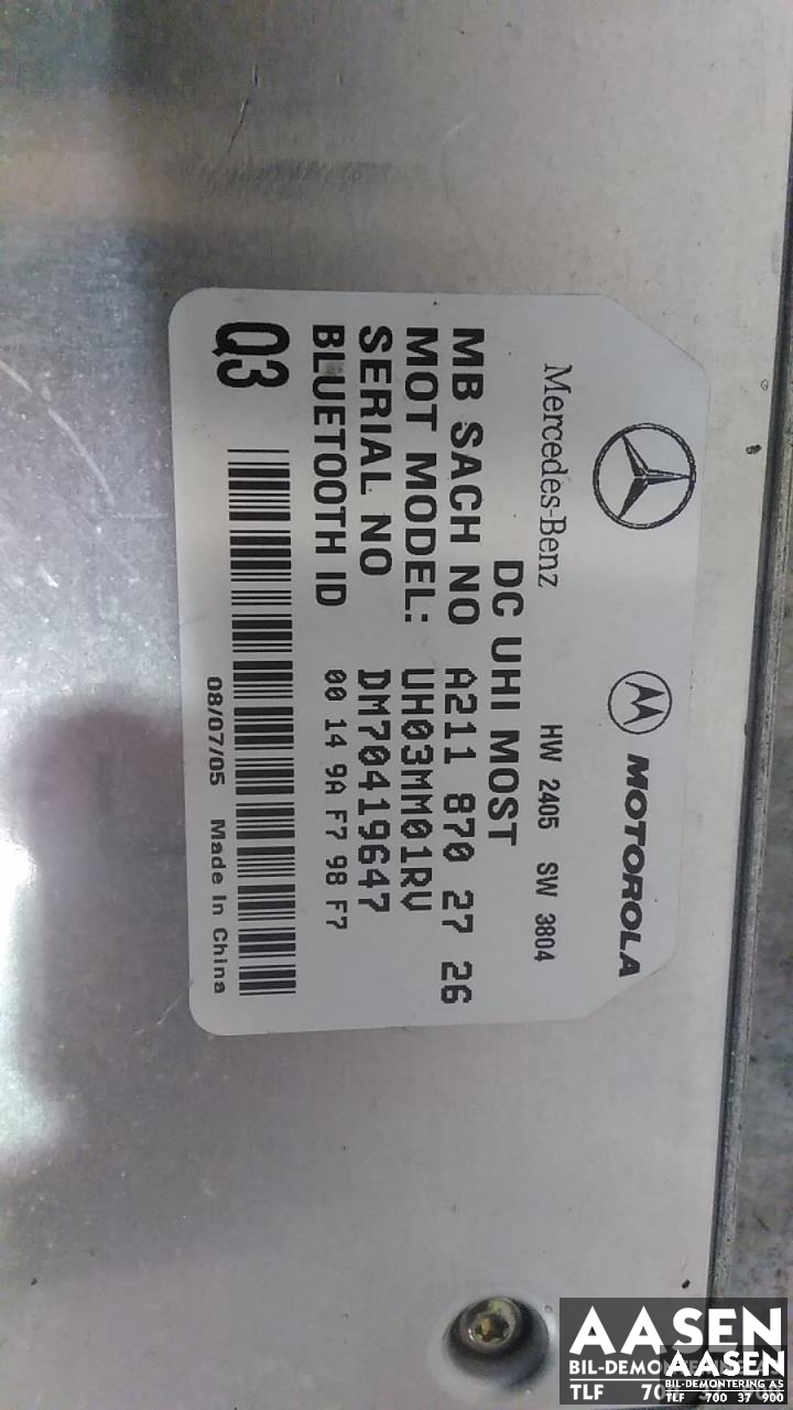 Styreenhet bluetooth til Mercedes ML 2005-2011 (W164) (W164) (MOTOROLA|A2118702726|)