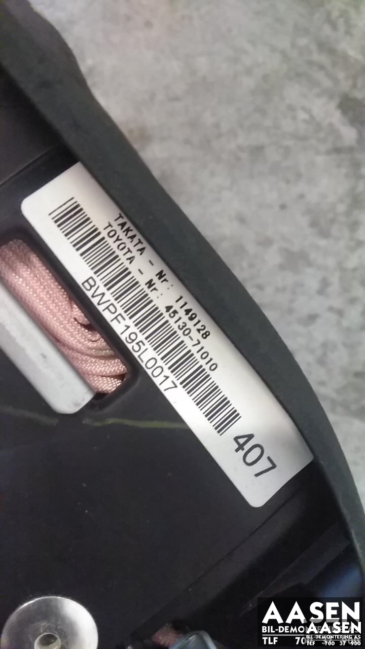 Airbag rattpute til Toyota Hilux 2012-2016  (45130-71010|)