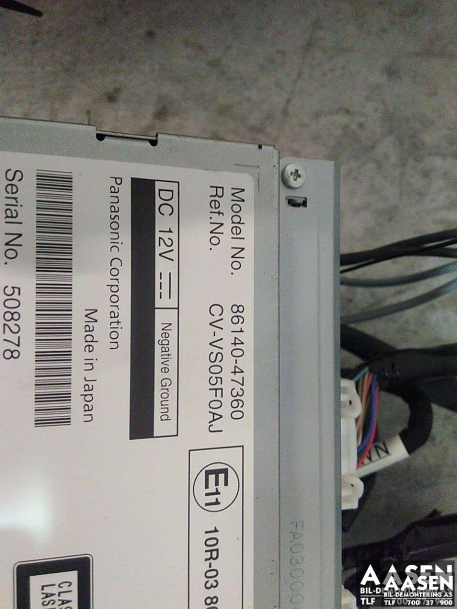 Bilstereo til Toyota Prius 2016-2023 (Type IV) (combi) (combi) (JBL|84140-47360|)
