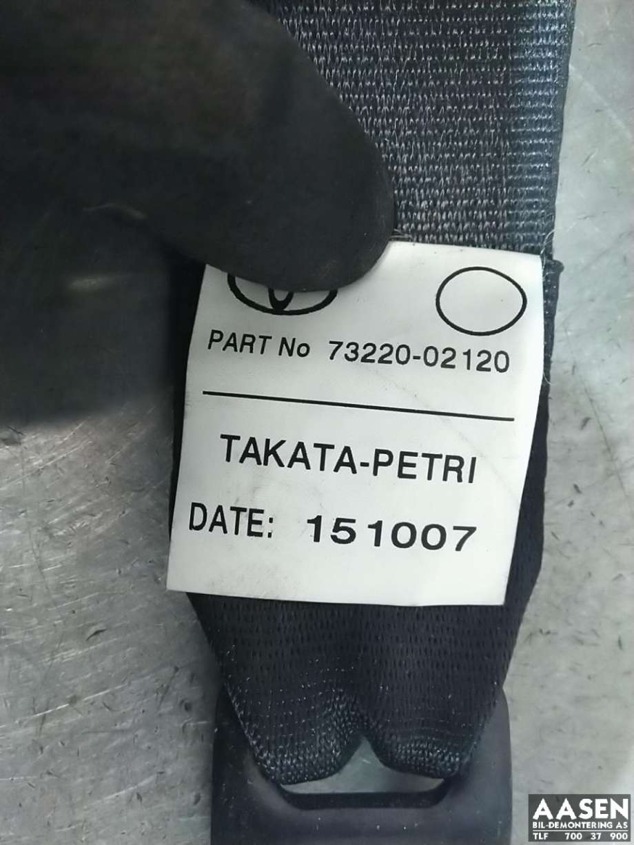 Sikkerhetsbelte foran venstre til Toyota Auris 2007-2010 (Type I, Fase 1)  (73220-02120|)