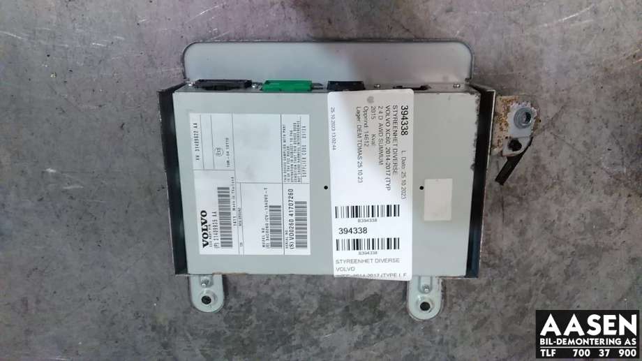 Bilstereo forsterker til Volvo XC60 2014-2017 (Type I, Fase 2) (31409935AA|)