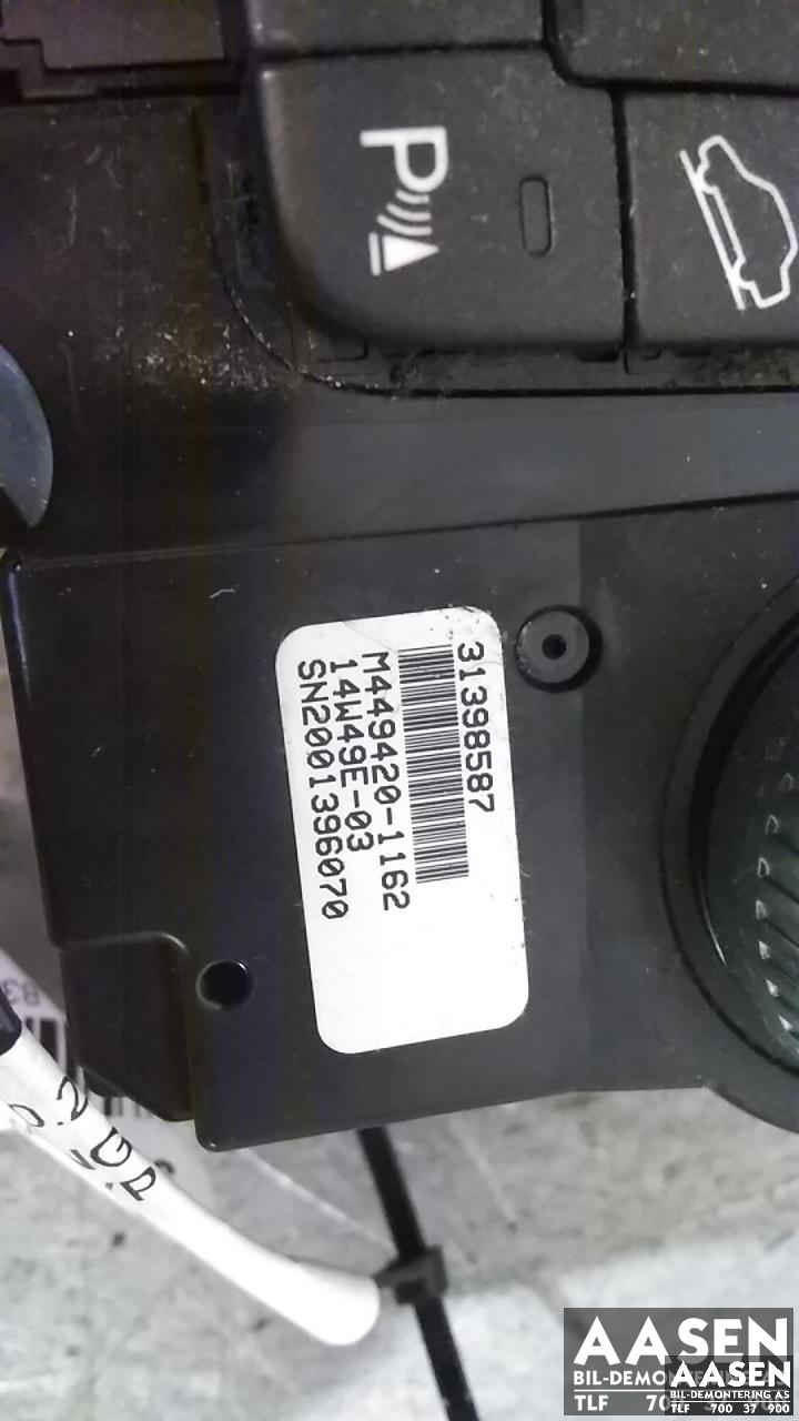 Varmeapparat betjening til Volvo XC60 2014-2017 (Type I, Fase 2)  (31398587|31443425|)