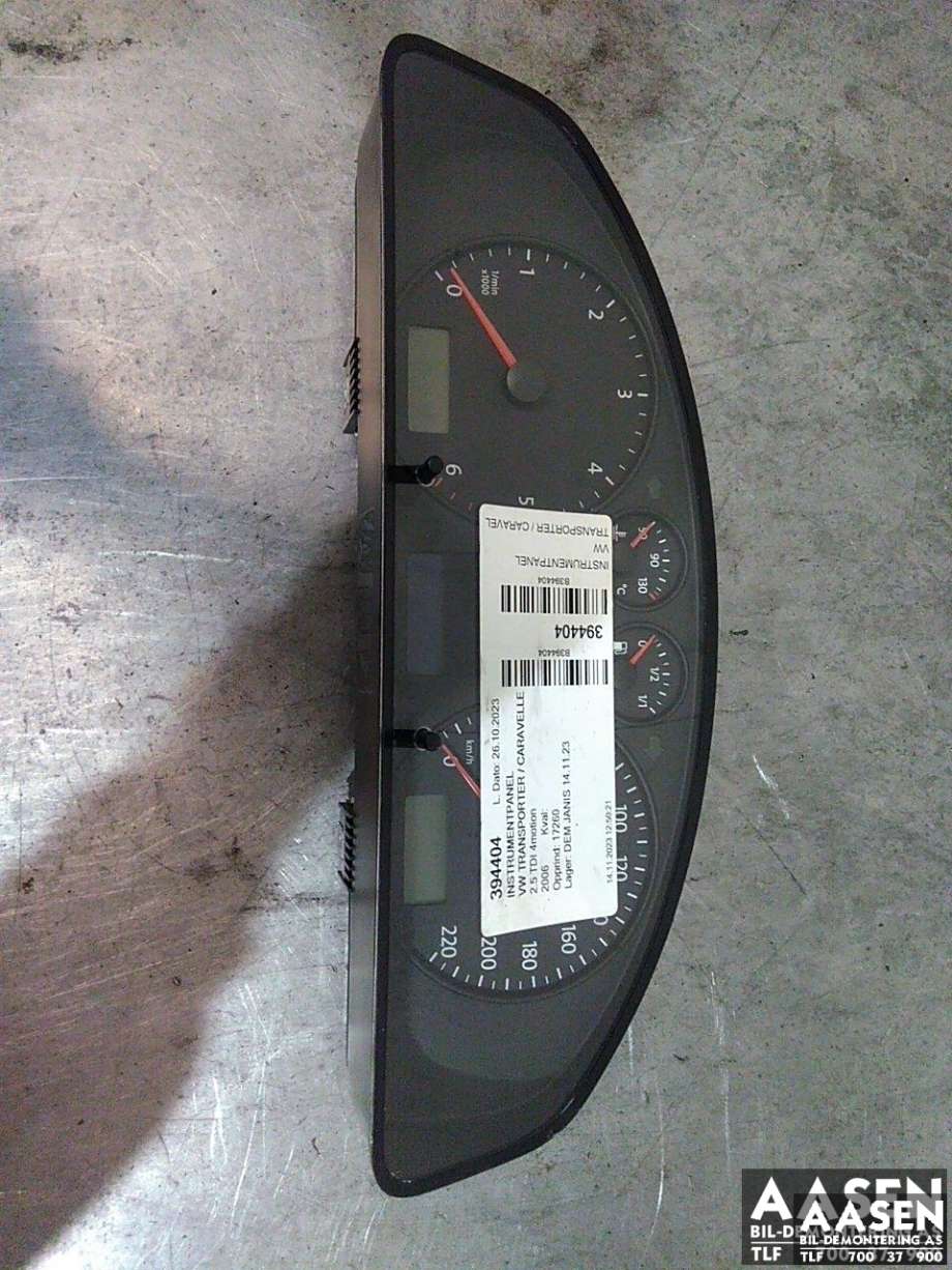Instrumentpanel til VW Transporter / Caravelle 2003-2009 (Fase 1) (T5) (T5) (7H0 920 861 BX|)