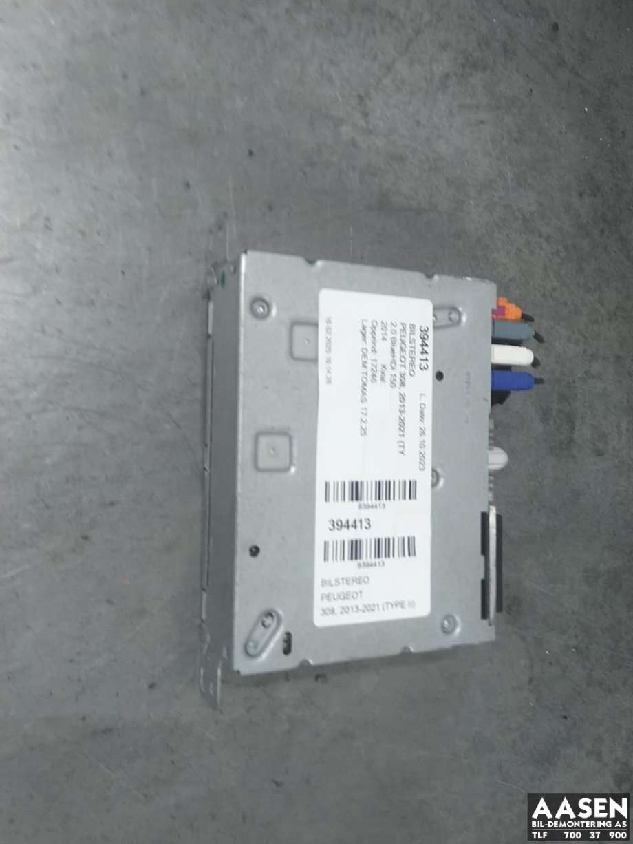 Bilstereo til Peugeot 308, 2013-2021 (Type II)  