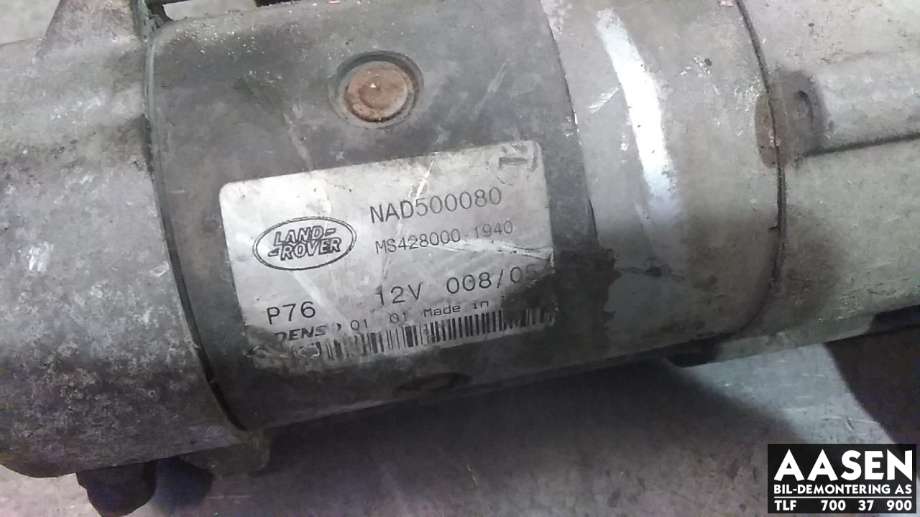 Starter diesel til Land Rover Range Rover Sport 2005-2013  (NAD500080|LR087021|)