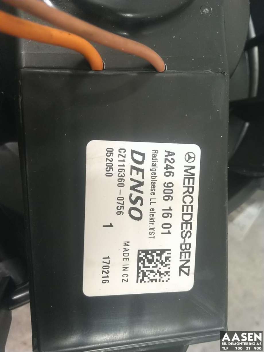 Varmeapparat motor til Mercedes B-Klasse, electric drive 2014-2018 (W242) (W242) (A 246 906 16 01|)