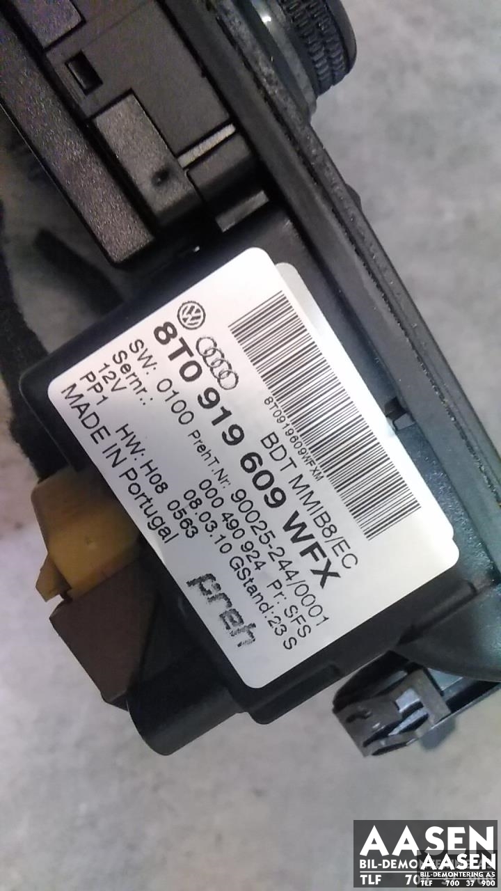 Bilstereo betjeningspanel til Audi A4, Allroad 2009-2016 (Type I) (B8) (B8) (8T0919609WFX|)