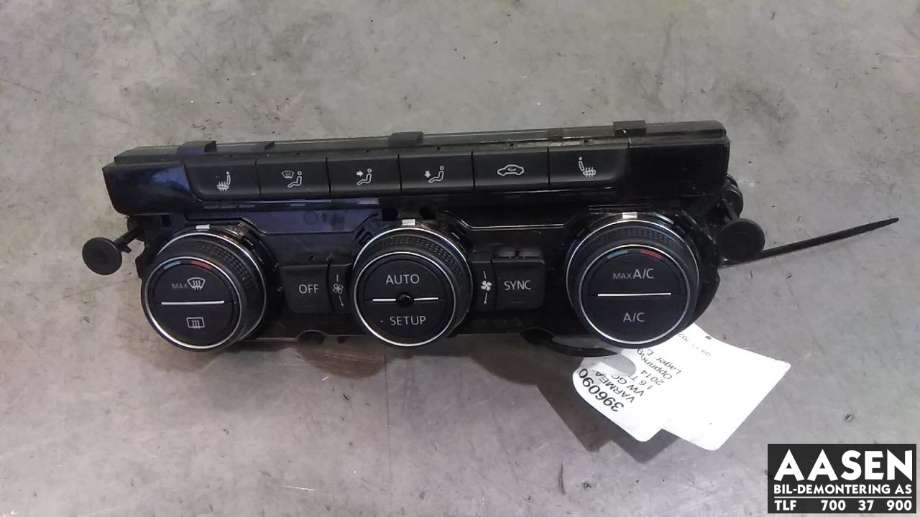 Varmeapparat betjening til VW Golf VII, 2012-2017 (Fase 1) (5G0 907 044 BD)