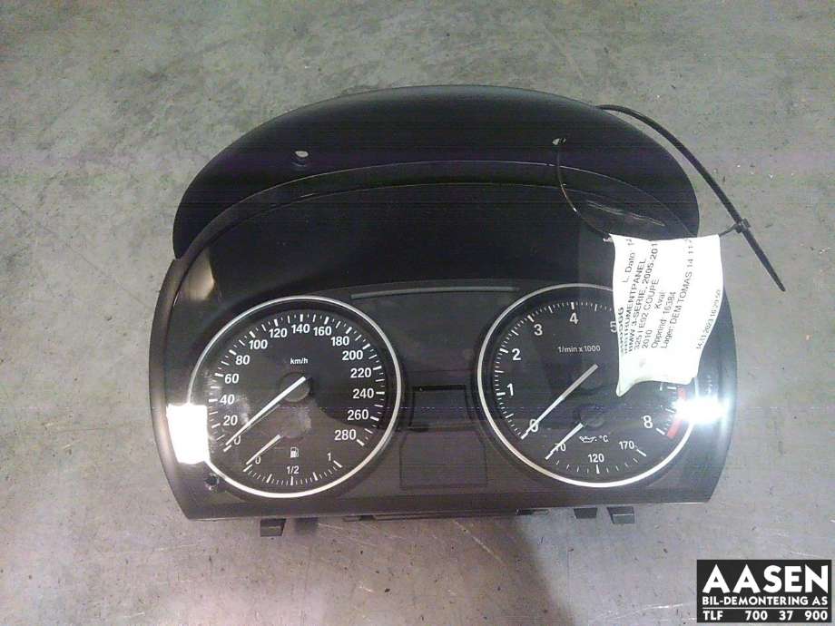 Instrumentpanel til BMW 3-Serie, 2005-2011 (E90/E91/E92/E93) (E90/E91/E92/E93) (62 10 9 316 149)