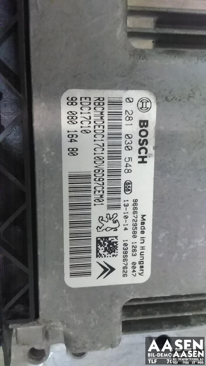 Styreenhet motor til Peugeot 2008 2013-2019 (Type I)  (BOSCH|9808016480|)