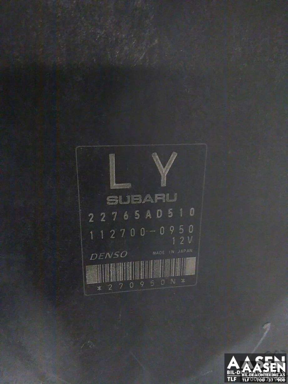 Styreenhet motor til Subaru XV 2012-2017 (Type I) (DENSO|22765AD510|)