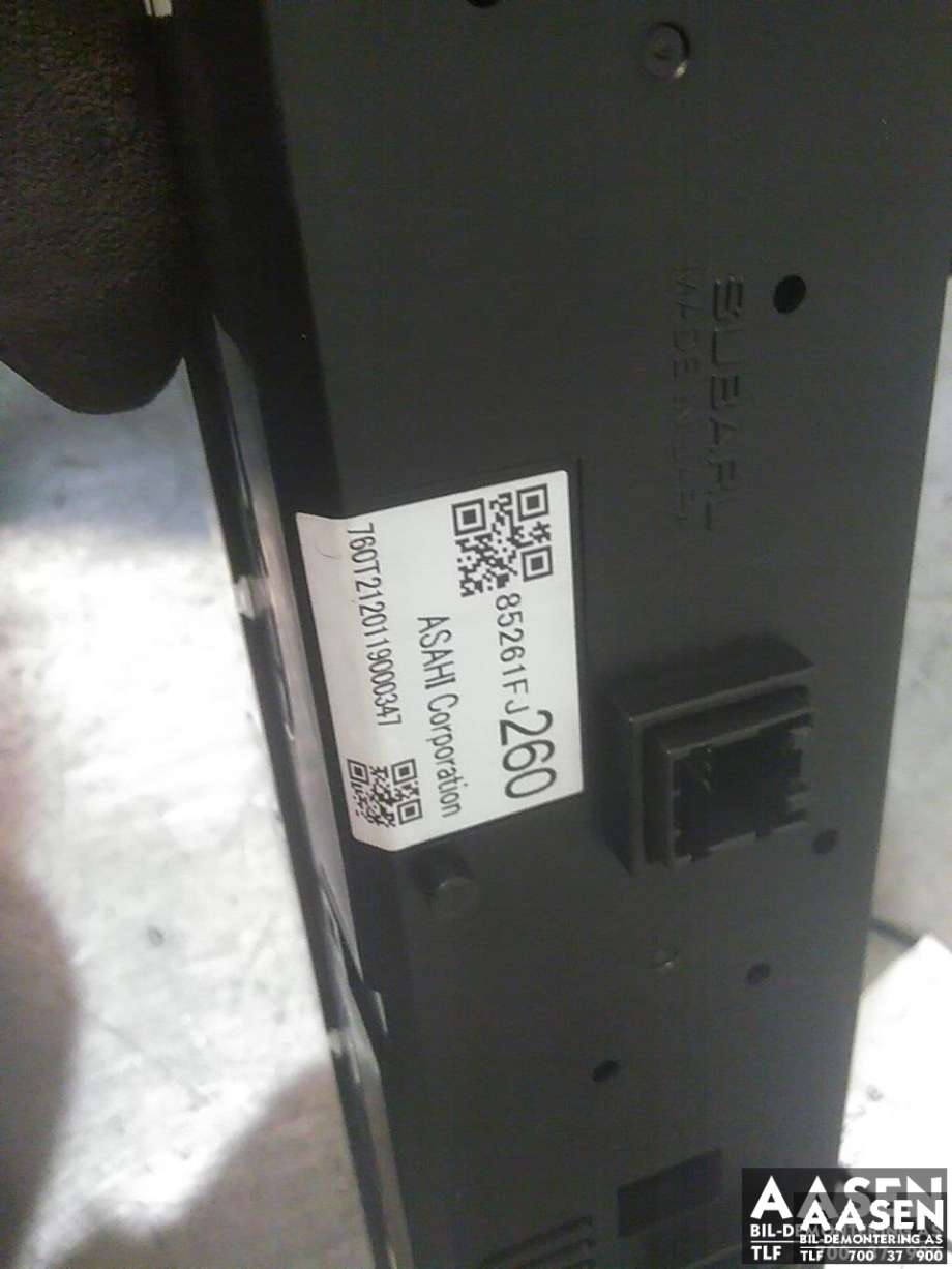 Instrument kjørecomputer til Subaru XV 2012-2017 (Type I)  (85261FJ260|)