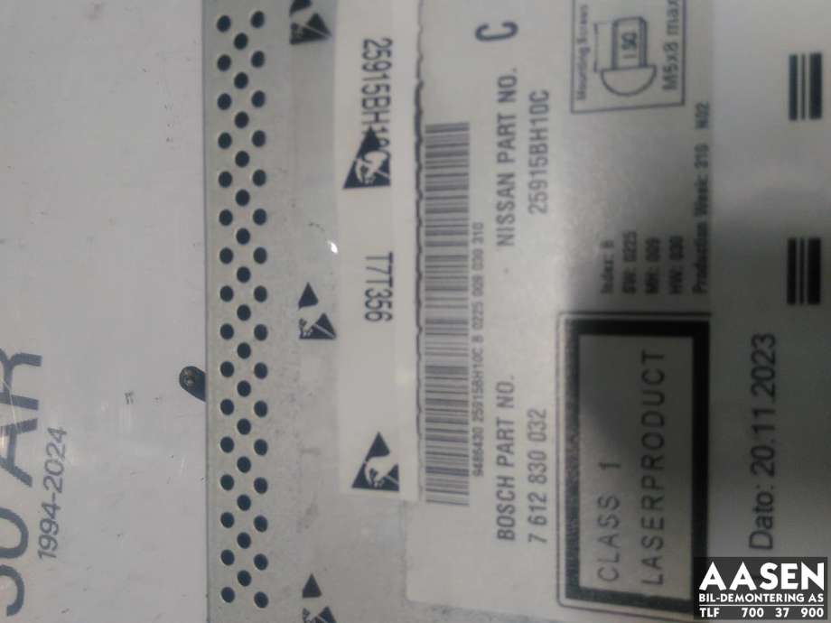 Bilstereo til Nissan Qashqai 2010-2014 (Type I, Fase 2)  