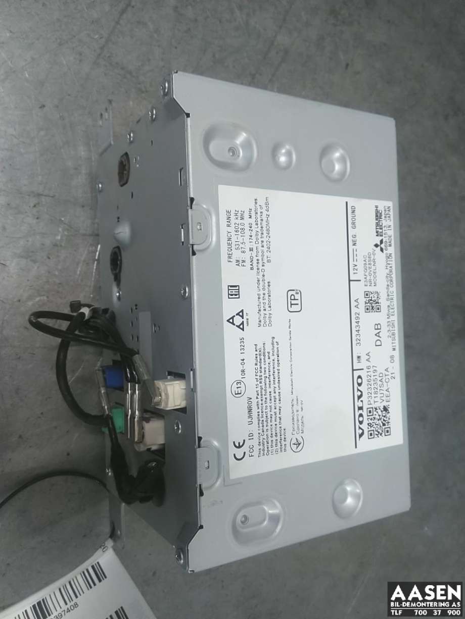 Bilstereo til Volvo V60 / V60 CC, 2018-->> (Type II)  (36013020)