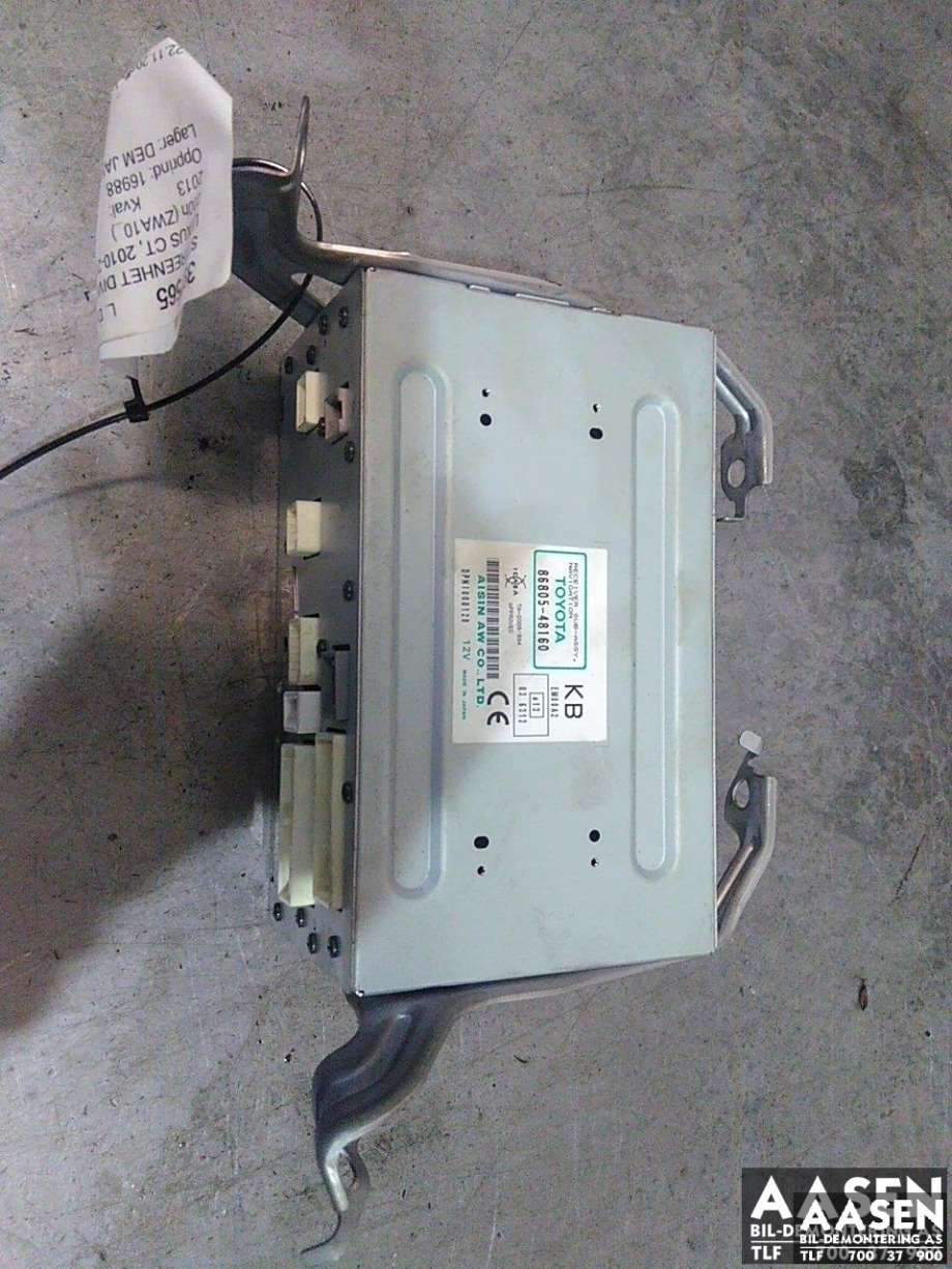 Bilstereo navigasjon til Lexus CT 2010-2020 (AISIN|86805-48160|)