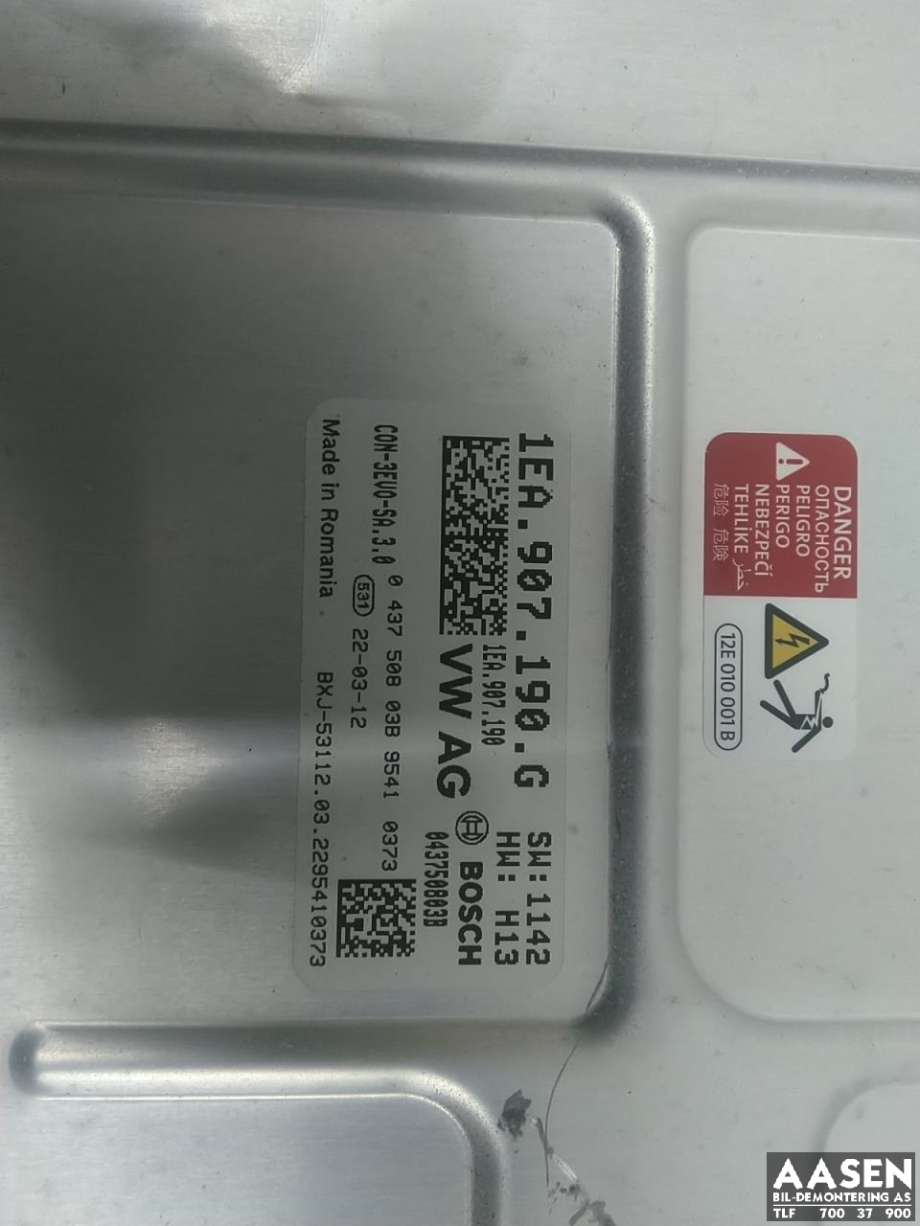 DCDC converter elbil til Audi Q4 e-tron 2021-->>  (1EA 907 190 G|)
