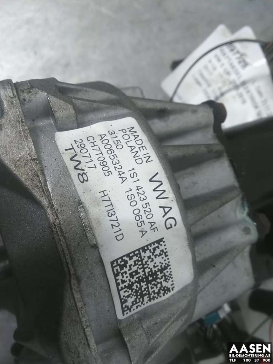 Rattaksel elektrisk servo til VW E-Up 2013-2019  (1S1 423 520 AN|1S1 423 520 AR|)