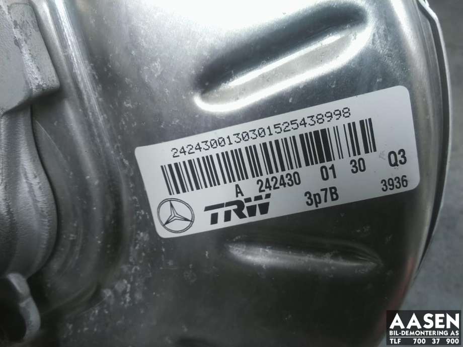 Bremsekraft-forsterker til Mercedes B-Klasse, electric drive 2014-2018 (W242) (W242) 