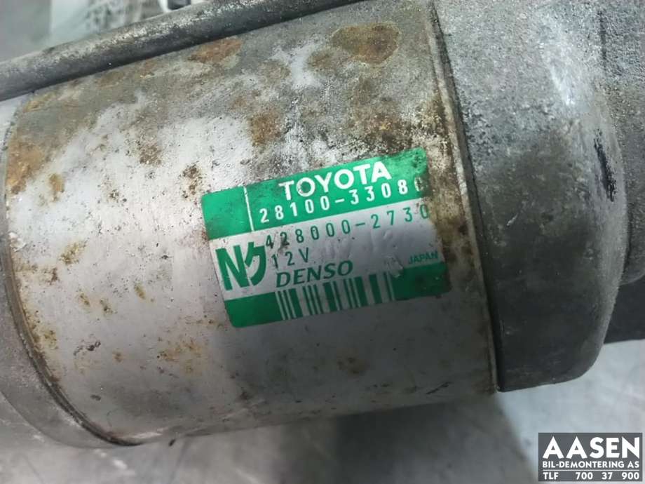 Starter diesel til Toyota Auris 2007-2010 (Type I, Fase 1) (DENSO|28100-33080|)