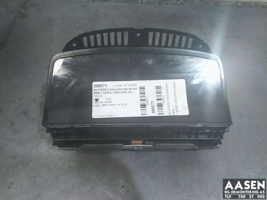 Bilstereo navigasjon skjerm til BMW 7-Serie 2000-2008 (E65/E66/E67/E88) (E65/E66/E67/E88) (65 82 6 960 096|)