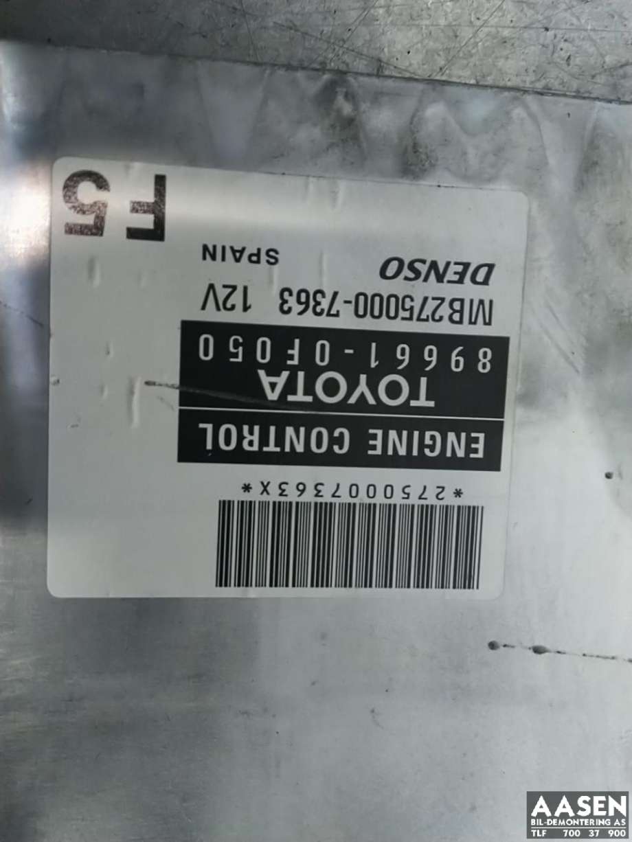 Styreenhet motor til Toyota Verso 2004-2009 (Type II)  (DENSO|89661-0F050|)