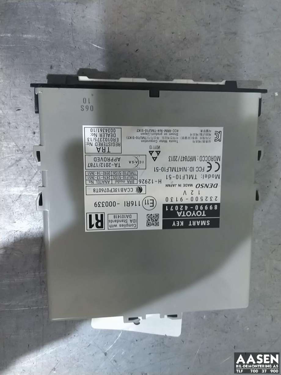 Styreenhet nøkkelfri/keyless til Toyota RAV4, 2013-2015 (Type IV, Fase 1)  (DENSO|89990-42071)