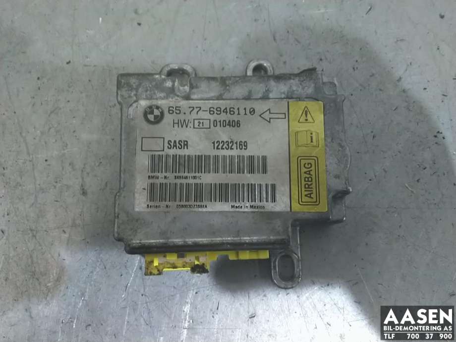 Airbag elektronikk til BMW 7-Serie, 2000-2008 (E65/E66/E67/E88) (E65/E66/E67/E88) (65 77 6 946 110)