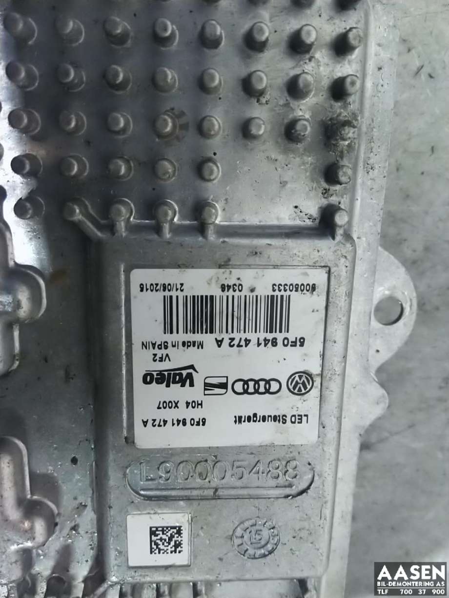 Styreenhet xenon/ballast til VW Golf VII 2012-2017 (Fase 1) (VALEO|8F0941472A|)