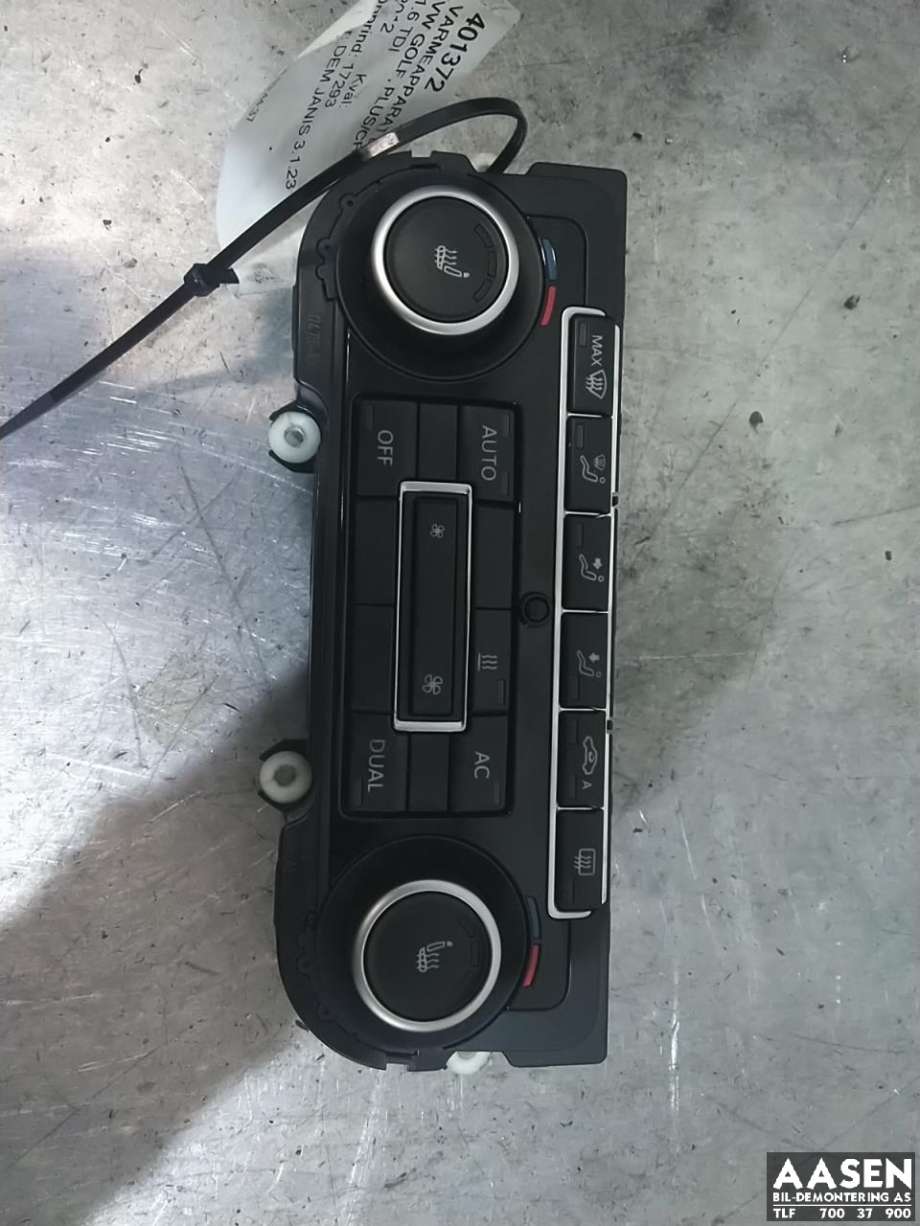 Varmeapparat betjening til VW Golf, Plus/Cross, 2009-2013 (Fase 2)  (5K0 907 044 GM)