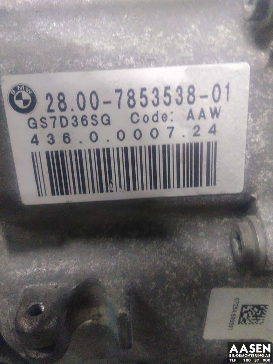 Girkasse automat til BMW M4 2014-2020 (F82/F83) (F82/F83) (28 00 7 853 538-01|436.0.007.24|28 00 7 847 799| 28 00 8 073 374)