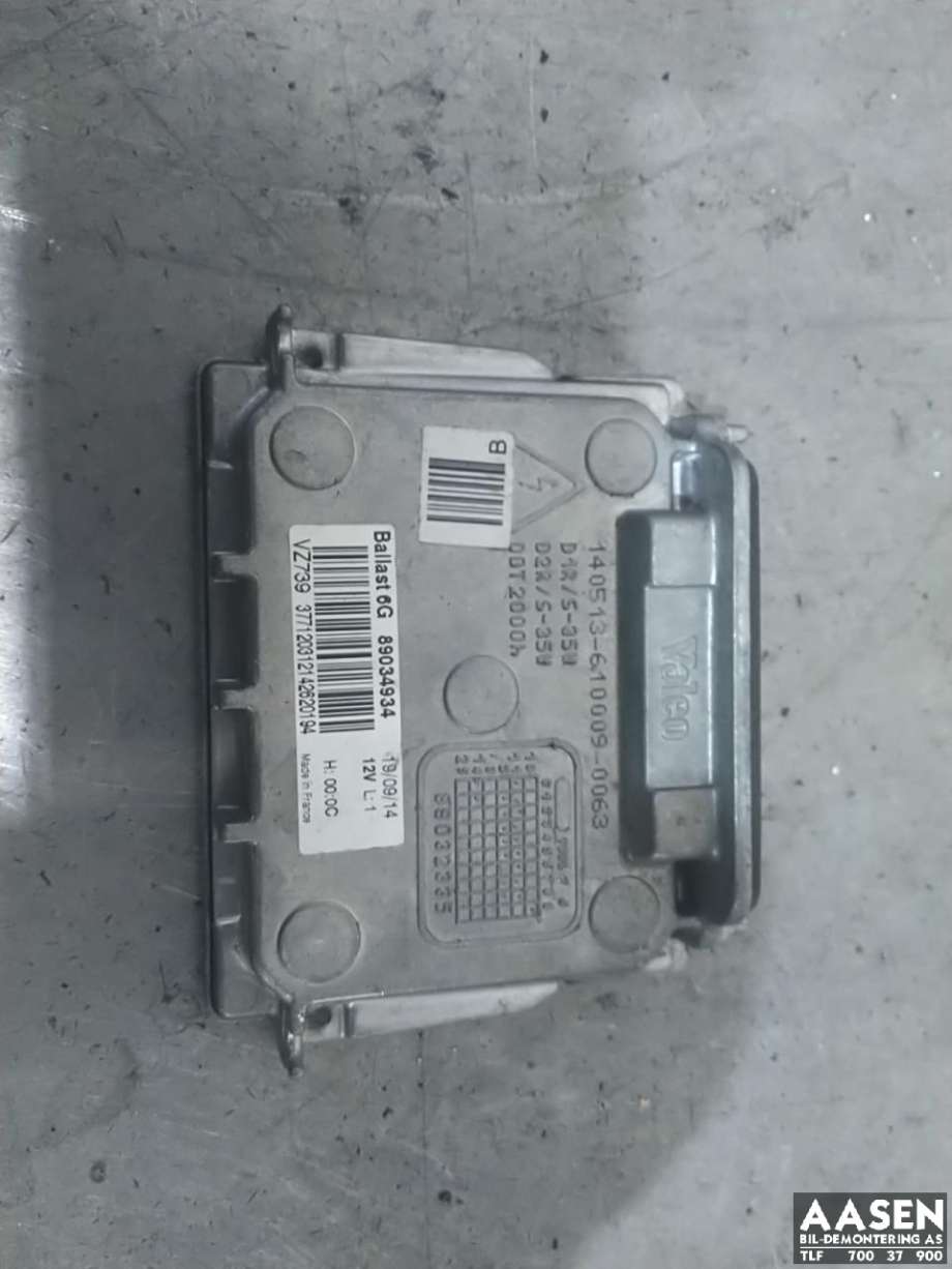 Styreenhet xenon/ballast til Peugeot 3008, 2009-2016 (Type I)  (VALEO|89034934)