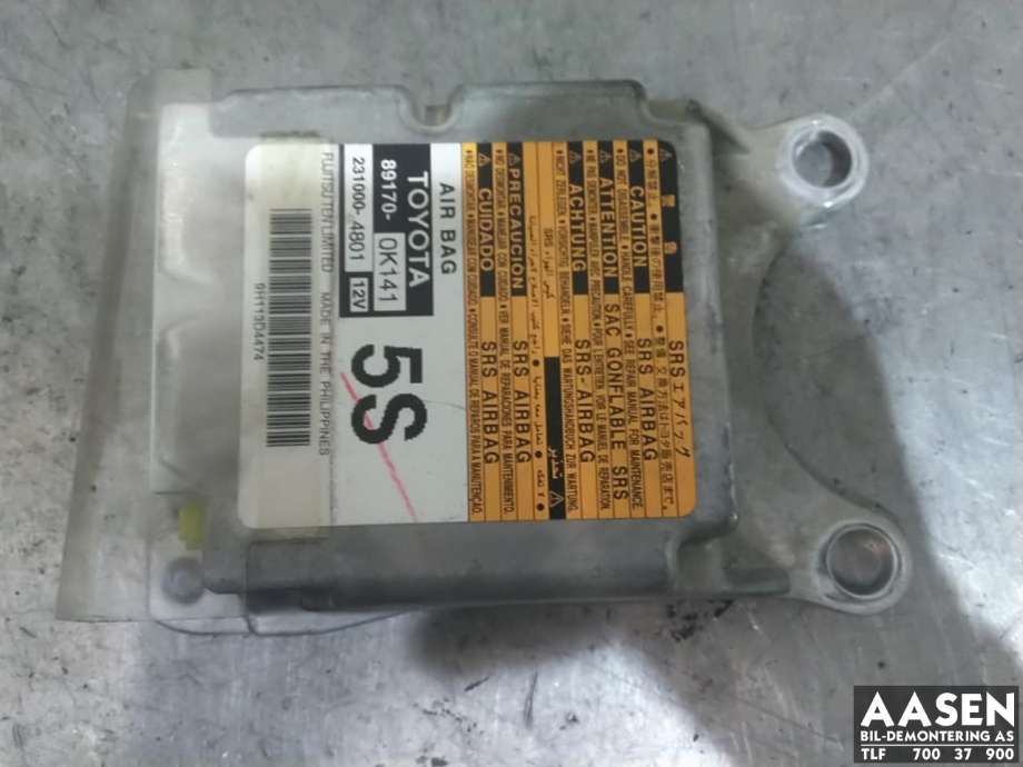 Airbag elektronikk til Toyota Hilux 2012-2016 (FUJITSU|89170-0K141|)