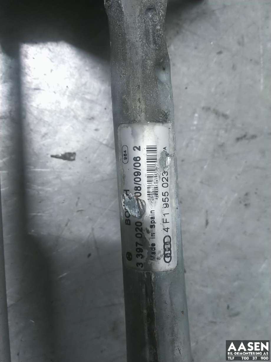 Viskermotor frontrute komplett m/overføring til Audi A6 2005-2008 (Type III, Fase 1) (C6) (C6) (4F1 955 119 C|4F1 955 023 K|)