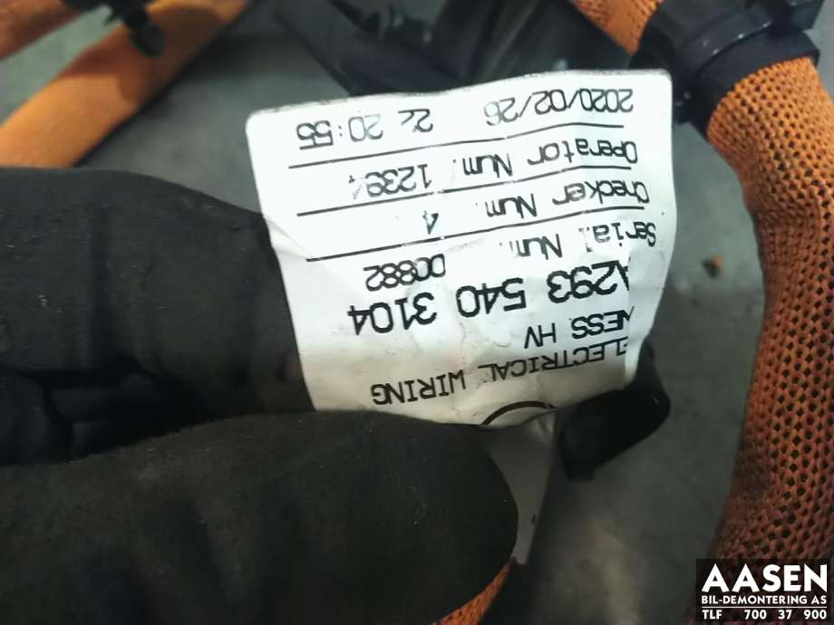 Kabel høy volt (HV) elbil til Mercedes EQC 2019-->>  (A2935403104|)