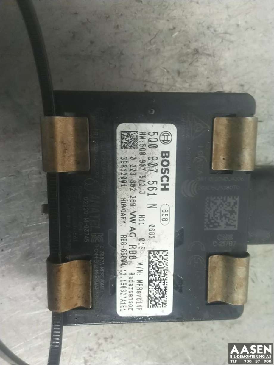 Sensor radar til VW e-Golf 2017-2020 (Fase 2) (5Q0 907 561 N|)