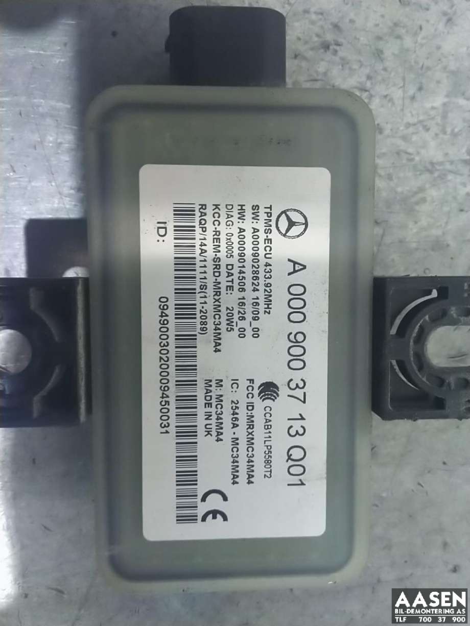 Sensor dekktrykk til Mercedes EQC 2019-->> (A 000 900 37 13|)