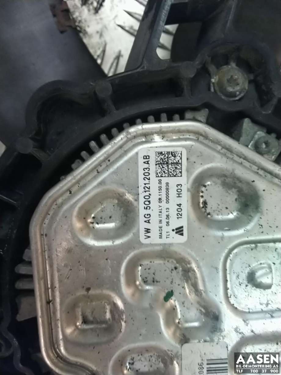 Kjølevifte elektrisk til Audi A3 2012-2016 (Type III, Fase 1)  (5Q0 121 203 AB|5WA 121 203 G|)