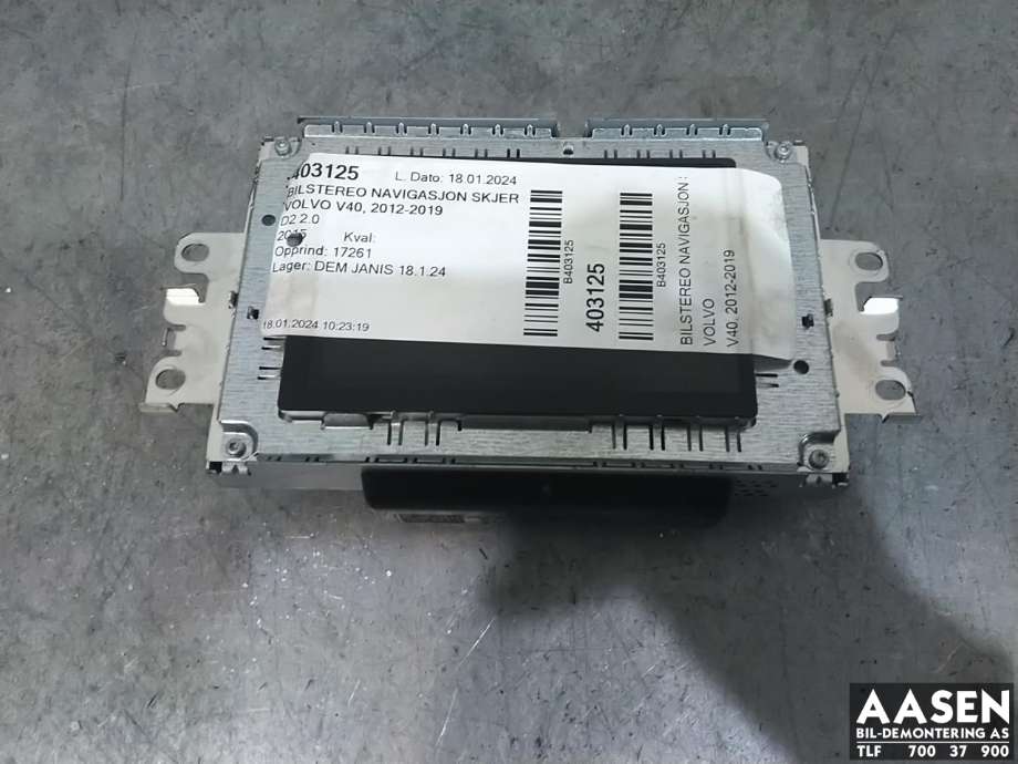 Bilstereo navigasjon skjerm til Volvo V40, 2012-2019  (BOSCH|31466015)