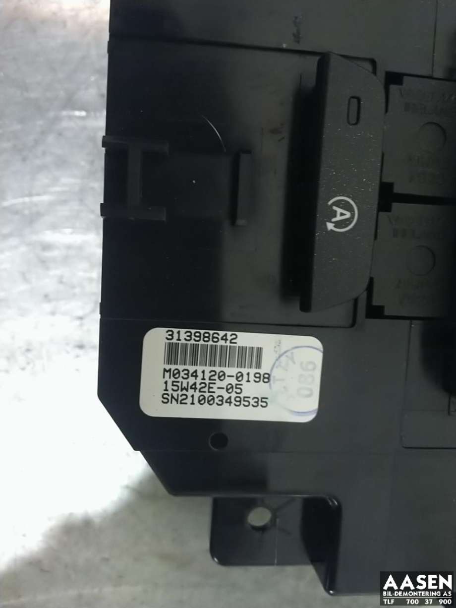 Varmeapparat betjening til Volvo V40 2012-2019  (31398642|)